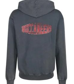 Pullover & Sweater*RE:COVERED X NFL Herren Kapuzen-Pullover mit 窶撒ampa Bay Buccaneers Schriftzug Baumwoll-Hoody Langarm-Shirt RCNFL1316C Grau