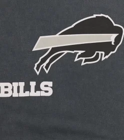 Pullover & Sweater*RE:COVERED X NFL Herren Kapuzen-Pullover mit 窶撮uffalo Bills Logo Baumwoll-Hoody Langarm-Shirt RCNFL1318B Grau