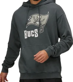 Pullover & Sweater*RE:COVERED X NFL Herren Kapuzen-Pullover mit 窶撒ampa Bay Buccaneers Logo Baumwoll-Hoody Langarm-Shirt RCNFL1318C Grau