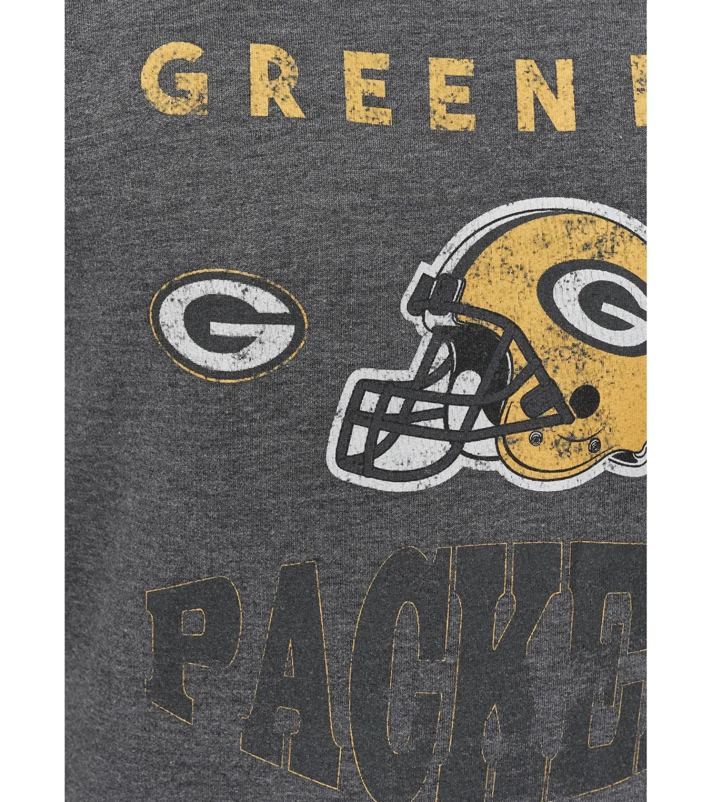 Pullover & Sweater*RE:COVERED X NFL Herren Rundhals-Pullover mit 窶寂雑reen Bay Packers-Print Langarm-Shirt Sweat-Shirt MMNFL991 Dunkel-Grau