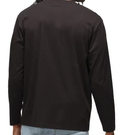 Pullover & Sweater*RE:COVERED X NFL Herren Rundhals-Pullover mit großem NFL Logo Fan-Sweater Baumwolle MMNFL1192 Schwarz