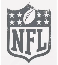 T-Shirts & Tank Tops*RE:COVERED X NFL Herren T-Shirt mit Vintage Shield-Print Baumwoll-Shirt Rundhals-Shirt MMNFL1197 Weiß