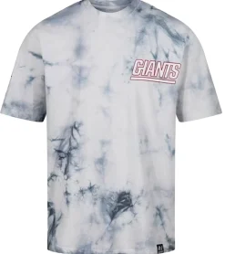 T-Shirts & Tank Tops*RE:COVERED X NFL Herren T-Shirt mit NEW YORK GIANTS Print Baumwoll-Shirt Rundhals-Shirt RCNFL1386 Blau