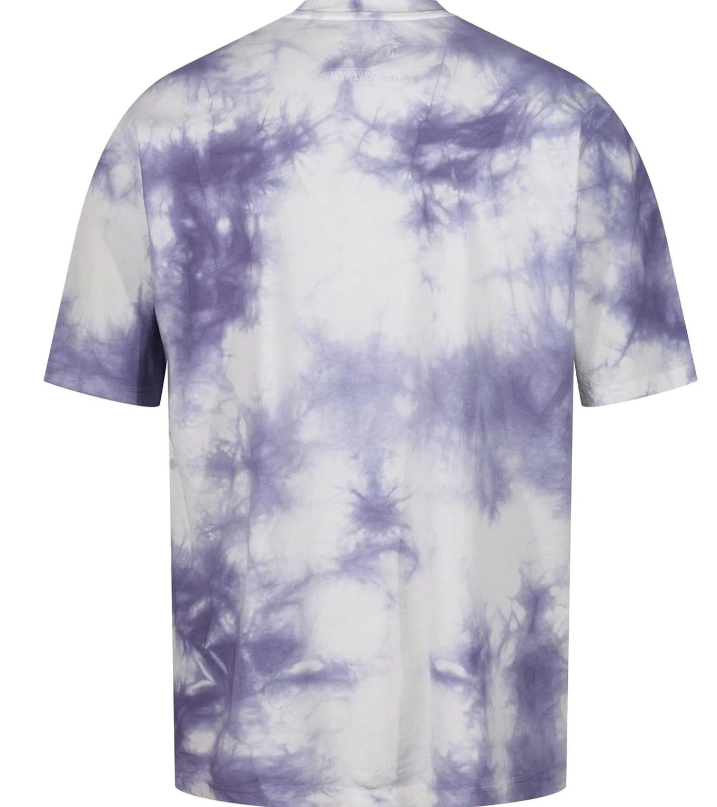 Tops & T-Shirts|T-Shirts & Tank Tops*RE:COVERED X NFL Herren T-Shirt Minnesota Vikings Logo-Schriftzug Baumwoll-Shirt Rundhals-Shirt RCNFL1390 Weiß/lila