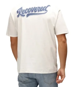 Große Größen|T-Shirts & Tank Tops*RE:COVERED X NFL Indianapolis Colts Herren T-Shirt mit World Champions-Print Baumwoll-Shirt RCNFL1560 Ecru-Weiß