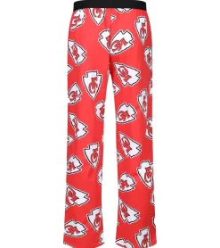 Nachtwäsche & Bademode*RE:COVERED X NFL Kansas City Chiefs Loungepants Herren Schlafanzug-Hose mit Team-Logo Baumwolle Pyjama-Hose RCNFL1400 Rot