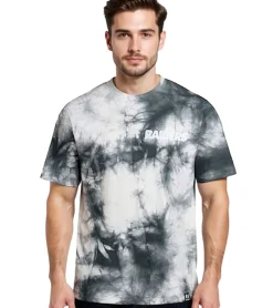 T-Shirts & Tank Tops*RE:COVERED X NFL Las Vegas Raiders Herren T-Shirt mit Logo-Print Baumwoll-Shirt Rundhals-Shirt RCNFL1380 Grau/Weiß