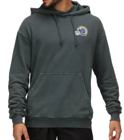 Pullover & Sweater*RE:COVERED X NFL Los Angeles Rams Herren Kapuzen-Pullover mit 窶寂山ams Schriftzug Baumwoll-Hoody Langarm-Shirt RCNFL1316H Grau