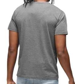 T-Shirts & Tank Tops*RE:COVERED X NFL Ravens Herren T-Shirt mit Logo-Schriftzug Baumwoll-Shirt Rundhals-Shirt MMNFL1187 Grau