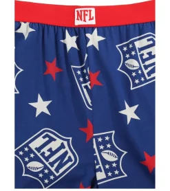 Nachtwäsche & Bademode*RE:COVERED X NFL Shield and Stars Loungepants Herren Schlafanzug-Hose mit NFL-Logo Baumwolle Pyjama-Hose RCNFL1401 Blau