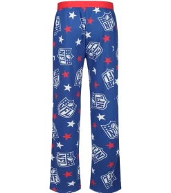 Nachtwäsche & Bademode*RE:COVERED X NFL Shield and Stars Loungepants Herren Schlafanzug-Hose mit NFL-Logo Baumwolle Pyjama-Hose RCNFL1401 Blau