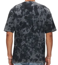 T-Shirts & Tank Tops*RE:COVERED X nickelodeon Herren T-Shirt SpongeBob Schwammkopf Baumwoll-Shirt Rundhals-Shirt RCVCM685 Schwarz