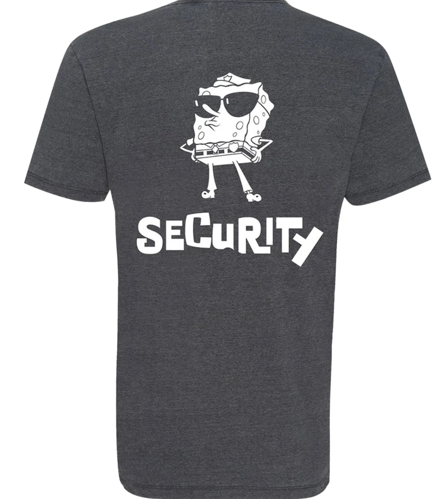 T-Shirts & Tank Tops*RE:COVERED X nickelodeon Herren T-Shirt SpongeBob Schwammkopf Design Baumwoll-Shirt Rundhals-Shirt MMVCM268 Grau