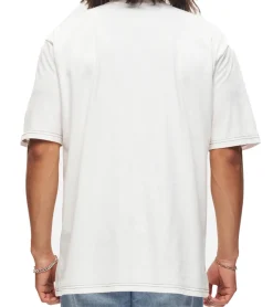 T-Shirts & Tank Tops*RE:COVERED X Pokemon Herren T-Shirt mit den klassischen Figuren Baumwoll-Shirt Rundhals-Shirt RCPOK218 Wollweiß