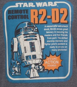 T-Shirts & Tank Tops*RE:COVERED X STAR WARS Herren T-Shirt mit R2D2-Print Baumwoll-Shirt Kurzarm-Shirt AKSTW2229 Dunkel-Grau