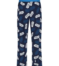 Nachtwäsche & Bademode*RE:COVERED X Star Wars Loungepants Herren Schlafanzug-Hose mit Star Wars Aufdruck Pyjama-Hose PCSTW1830 Navy/Weiß