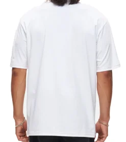 T-Shirts & Tank Tops*RE:COVERED X Studio Canal Herren T-Shirt BASIC INSTINCT Baumwoll-Shirt mit großem Print Rundhals-Shirt RCSTC113 Weiß