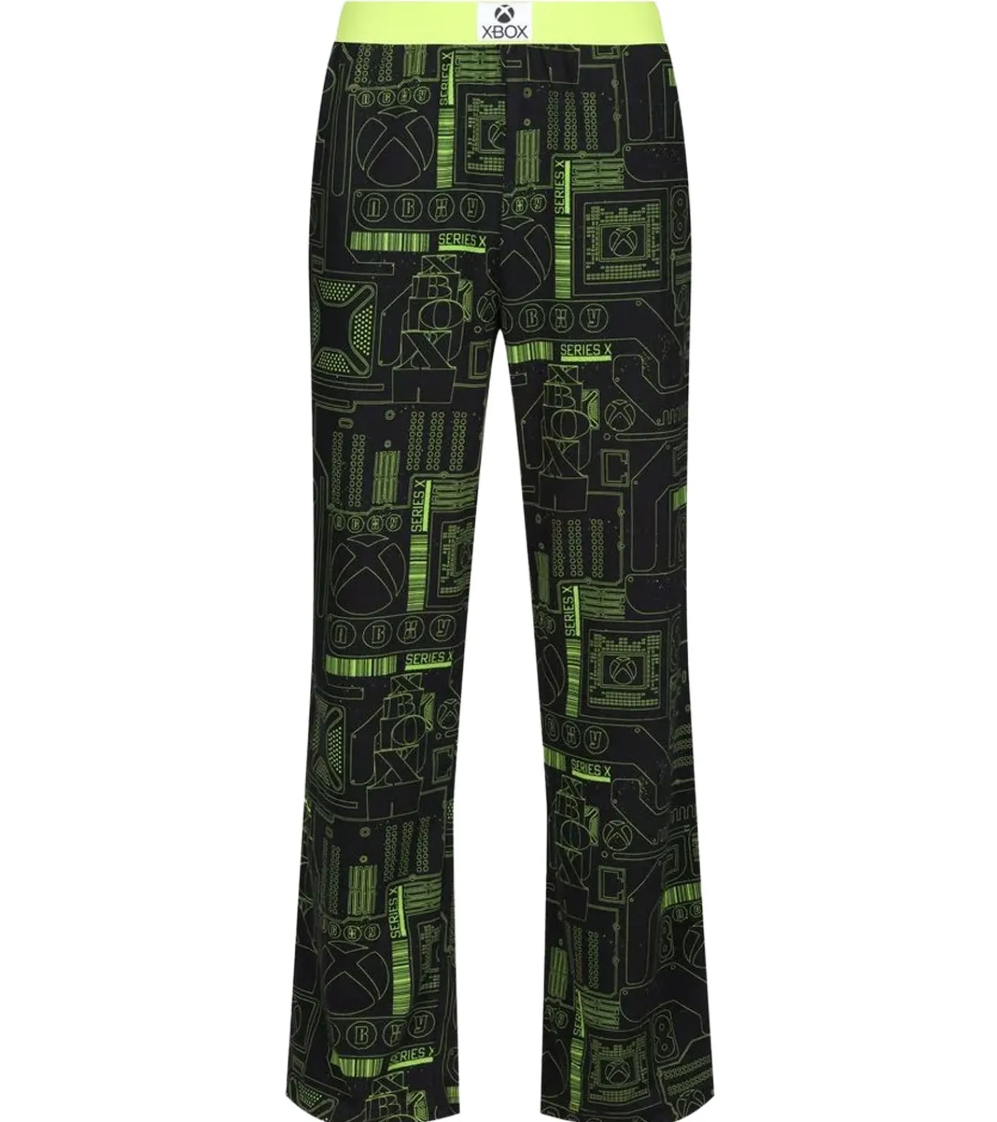 Nachtwäsche & Bademode*RE:COVERED X XBOX Series X Digital Loungepants Herren Schlafanzug-Hose stylische Pyjama-Hose RCXBX122 Schwarz/Grün