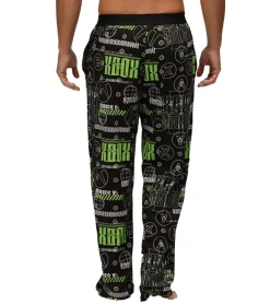 Nachtwäsche & Bademode*RE:COVERED X XBOX Series X Loungepants Herren Schlafanzug-Hose stylische Pyjama-Hose RCXBX123 Schwarz/Grün