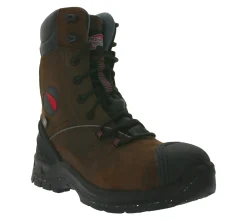 Wanderschuhe & Trekkingschuhe|Boots & Stiefel*RED WING SHOES PetroKing S3 Sicherheits-Schuhe mit TredMax-Sohle und ForceGuard-System Arbeits-Stiefel Winter-Schuhe Factory Second Schnür-Boots 3238 Braun/Schwarz