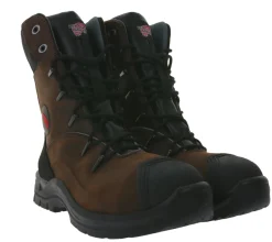 Wanderschuhe & Trekkingschuhe|Boots & Stiefel*RED WING SHOES PetroKing S3 Sicherheits-Schuhe mit TredMax-Sohle und ForceGuard-System Arbeits-Stiefel Factory Second Schnür-Boots 3239 Braun/Schwarz
