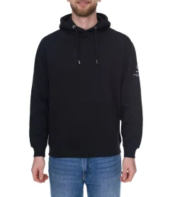 Pullover & Sweater*REDEFINED REBEL Clay Herren Baumwoll-Hoodie Kapuzen-Pullover Sweat-Pulli Langarm-Shirt 213212 Schwarz