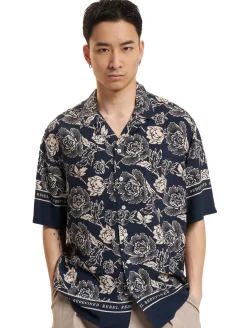 Hemden & Poloshirts*REDEFINED REBEL Dave Hemden navy flower