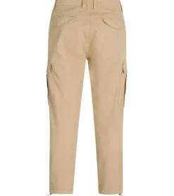 Jeans & Hosen*REDEFINED REBEL Jolan Herren Cargo-Hose im Utility-Look Anti Fit Baumwoll-Hose Ankle-Stil mit Tunnelzug am Beinende 226027 Beige
