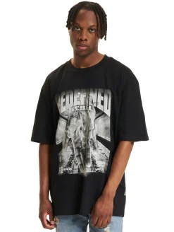 T-Shirts & Tank Tops*REDEFINED REBEL Kian Boxy Fit T-Shirts schwarz