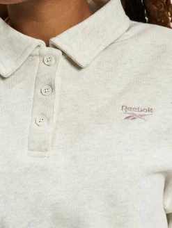 Sweater & Pullover*Reebok Cl Ae Ft Coverup Sweatshirt wolkenweiß meliert