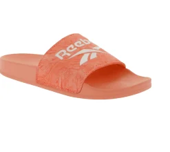 Zehentrenner & Sandalen*Reebok FULGERE Sommer-Sandalen Badelatschen mit Logo-Aufdruck FX3085 Rosa/Weiß