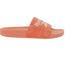 Zehentrenner & Sandalen*Reebok FULGERE Sommer-Sandalen Badelatschen mit Logo-Aufdruck FX3085 Rosa/Weiß