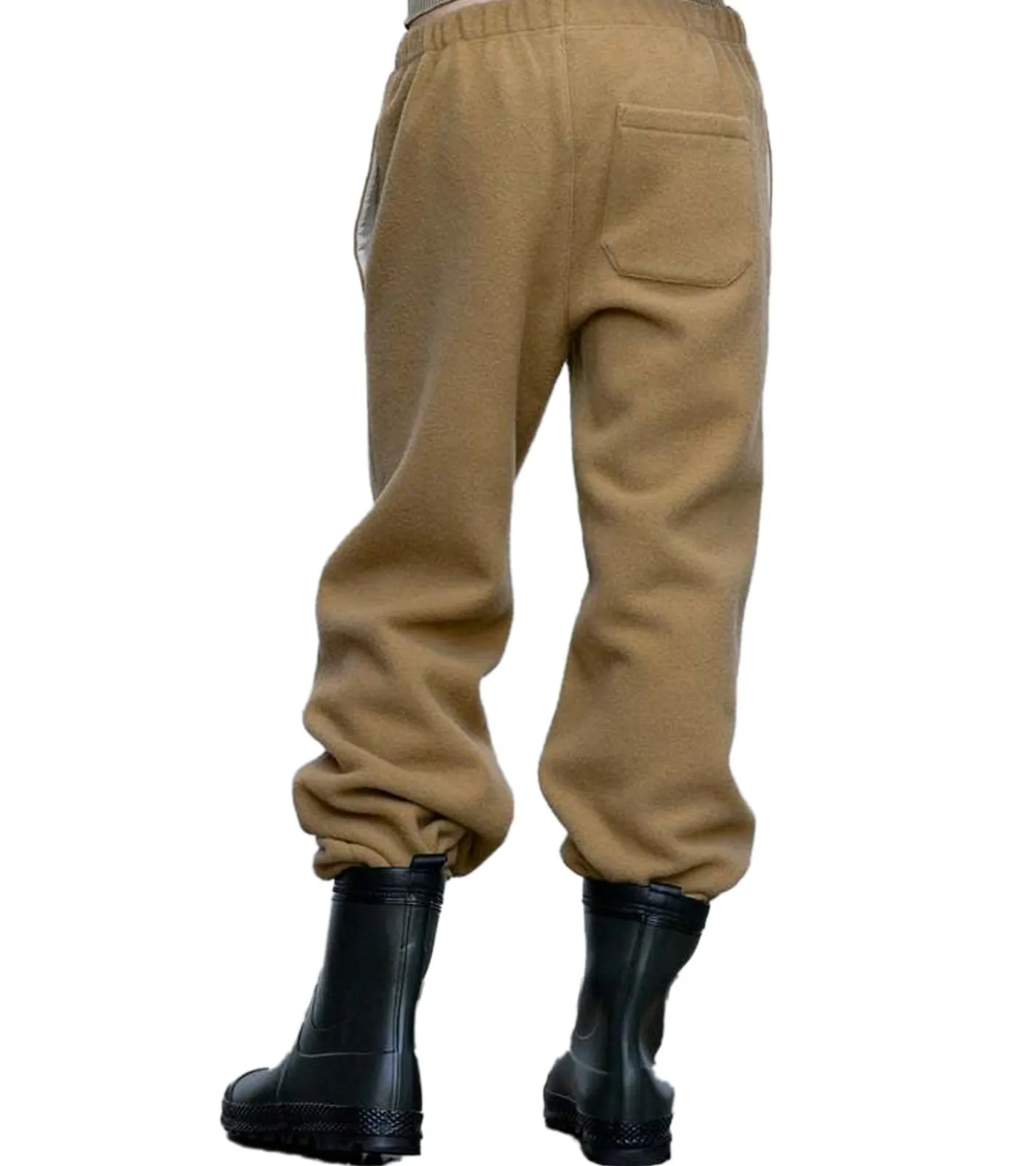 Jogginghosen & Fitnessmode*RIER Herren Fleece-Hose nachhaltige Freizeit-Jogger aus Wolle Homewear Beige