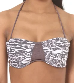 Wassersport|Bademode & Nachtwäsche*RIP CURL Del Mare Damen Bikini-Oberteil mit Schnürung Bandeau-Bikini Bandeau-Top Bademode GSI1M4 Violett