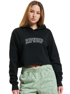Sweater & Pullover*Rip N Dip Team Spirit Kurzer Hoodie schwarz