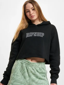 Sweater & Pullover*Rip N Dip Team Spirit Kurzer Hoodie schwarz