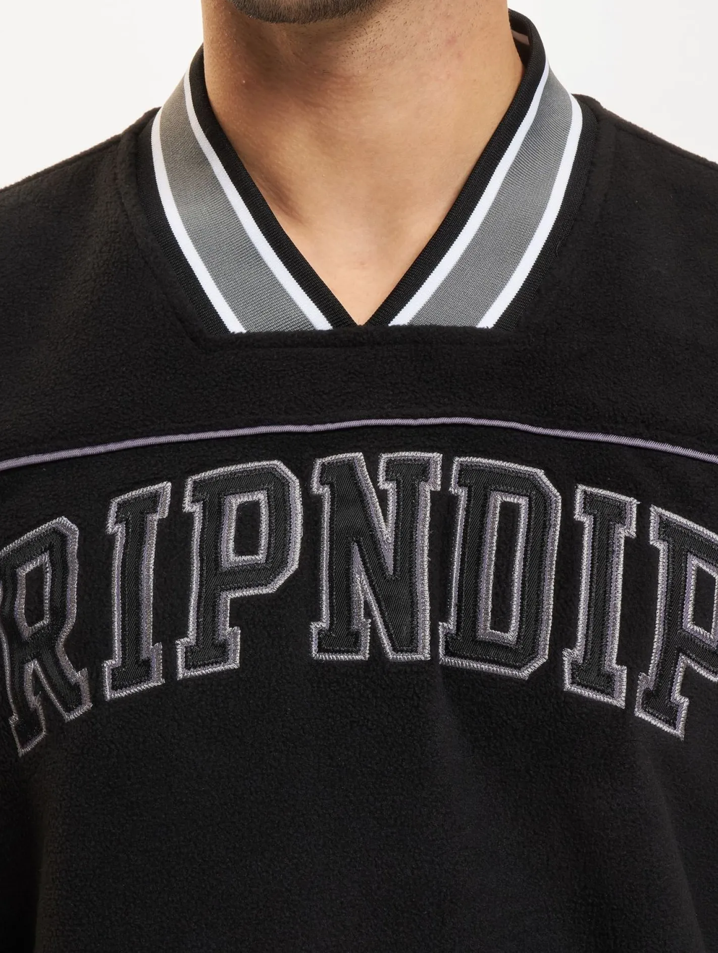Pullover & Sweater*Rip N Dip Team Spirit Polar Fleece Rundhalsausschnitt schwarz