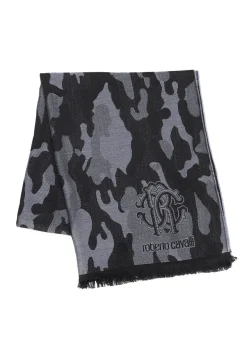 Handschuhe & Schals*roberto cavalli Schal Schwarz/Grau