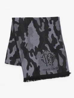 Handschuhe & Schals*roberto cavalli Schal Schwarz/Grau