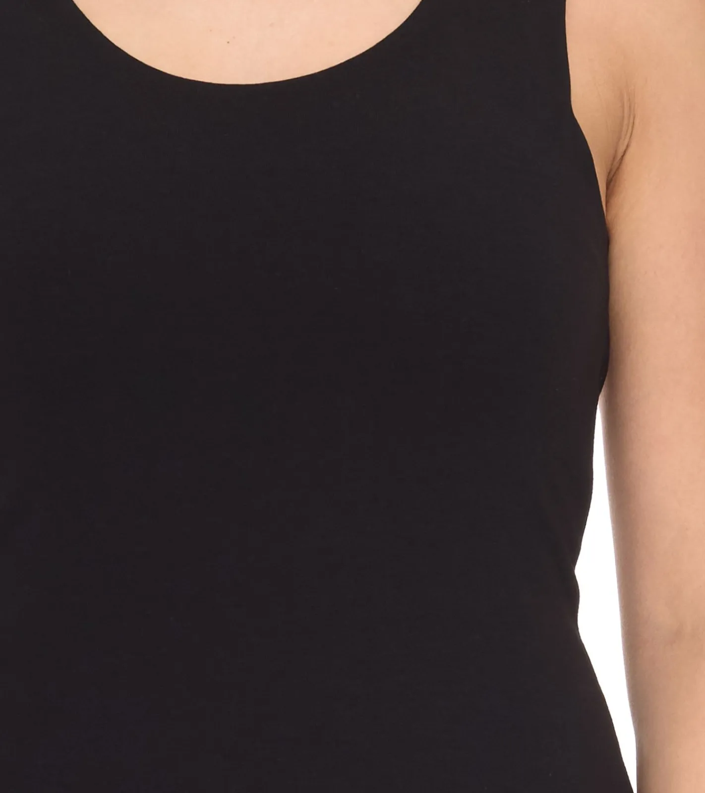 Kleider*ROCKUPY Damen Mini-Kleid ärmelloses Sommer-Kleid Baumwoll-Kleid PRW20-041001 Schwarz