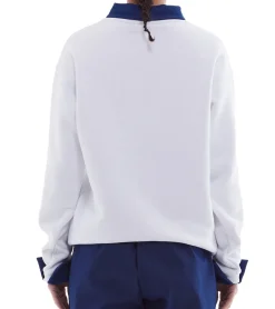 Sweater & Pullover*ROCKUPY Damen Sweatshirt Baumwoll-Shirt Winter-Sweater mit Logo-Stickerei RPW20_040302 001 Weiß