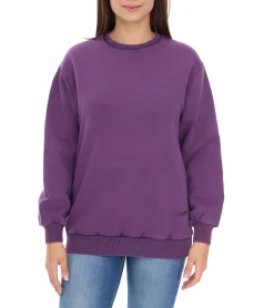 Sweater & Pullover*ROCKUPY Damen Sweatshirt Baumwoll-Shirt Winter-Sweater mit Logo-Stickerei RPW20_040304 406 Lila