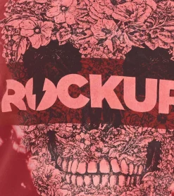 Tops & T-Shirts*ROCKUPY Damen Tank-Top mit Totenkopf-Print Baumwoll-Shirt Sommer-Shirt 317051 Rot