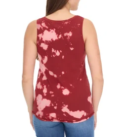 Tops & T-Shirts*ROCKUPY Damen Tank-Top mit Totenkopf-Print Baumwoll-Shirt Sommer-Shirt 317051 Rot