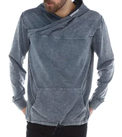 Pullover & Sweater*ROCKUPY Herren Hoodie Baumwoll-Pullover mit Kapuze Alltags-Pulli 393630 Grau