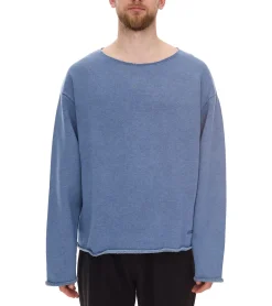 Pullover & Sweater*ROCKUPY Herren Sweatshirt Baumwoll-Pullover stylischer Rundhals-Pulli 40301 Blau