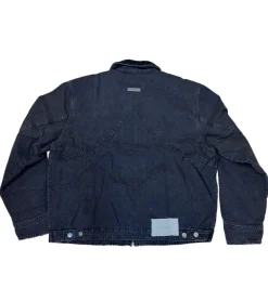 Jacken & Mäntel*ROUGH. Herren Jeans-Jacke mit Reißverschluss Übergangs-Jacke Herbst-Jacke Schwarz