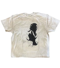 T-Shirts & Tank Tops*ROUGH. Herren T-Shirt Kurzarm-Shirt stylisches Baumwoll-Shirt Alltags-Shirt Weiß/Beige