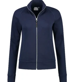 Mäntel & Jacken*SANTINO Anna Damen schlichte Sweat-Jacke mit Baumwollanteil Freizeit-Jacke Basic-Jacke Navy