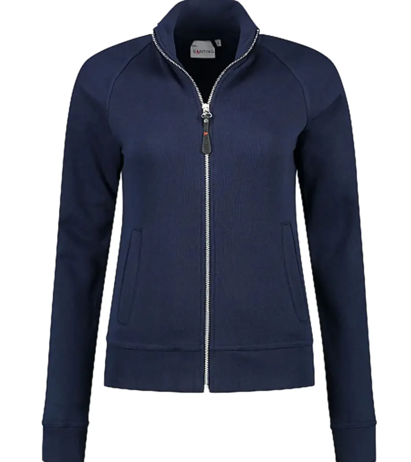 Mäntel & Jacken*SANTINO Anna Damen schlichte Sweat-Jacke mit Baumwollanteil Freizeit-Jacke Basic-Jacke Navy